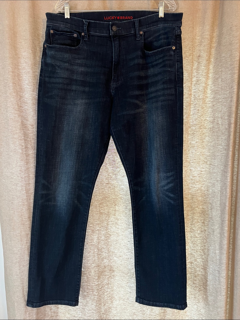 Lucky Brand Men's Dark Indigo Straight Jeans